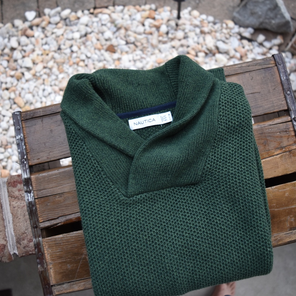 NAUTICA Knit Shawl Sweater